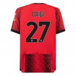 Günstige Fußballtrikots AC Mailand Origi 27 Heimtrikot 2023-24 Kurzarm